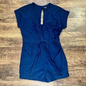 Patagonia Organic Cotton Navy Romper